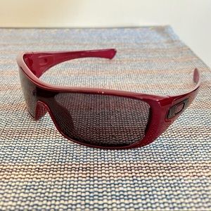 Oakley Antix Sunglasses - Metallic Red - Extra Lens Included